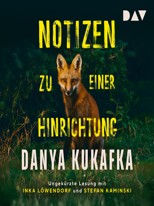 Title details for Notizen zu einer Hinrichtung (Ungekürzt) by Danya Kukafka - Wait list